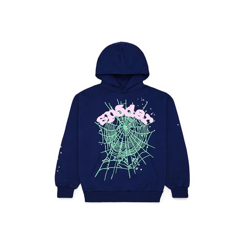 Sp5der OG Web Hoodie – Navy