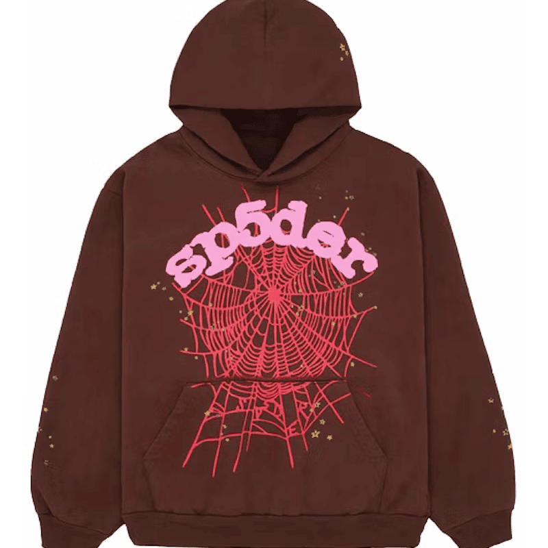 Sp5der OG Web Hoodie – Brown