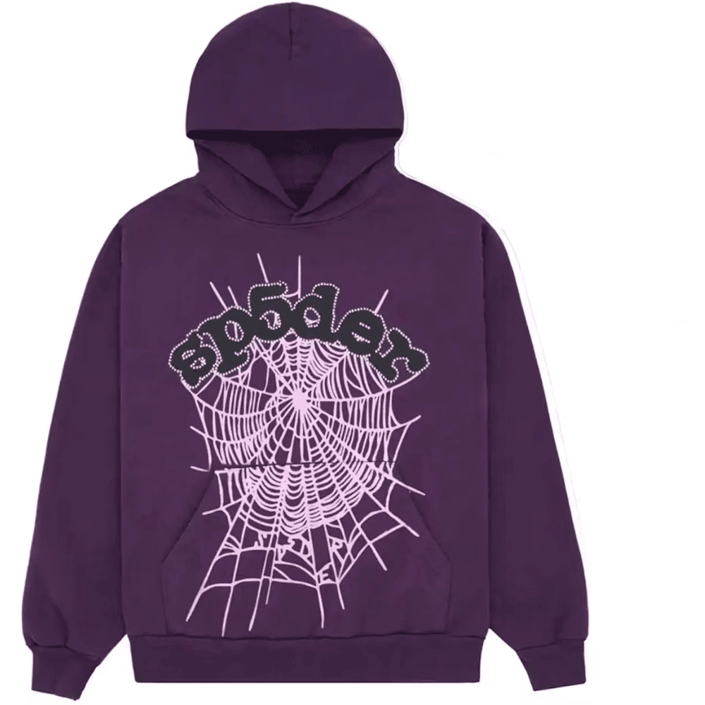 Sp5der OG Web Hoodie – Purple