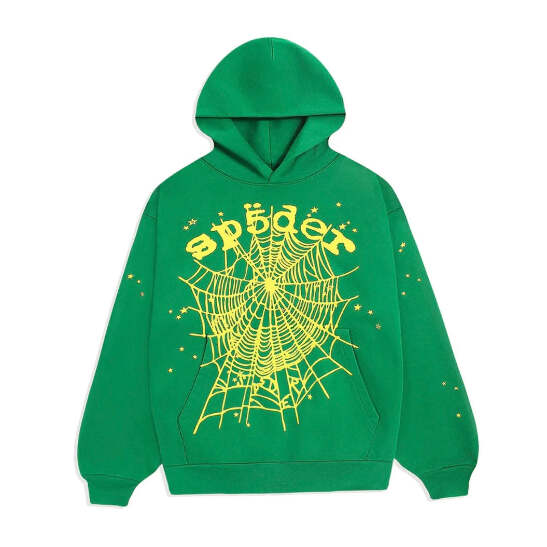 Sp5der OG Web Hoodie – Green