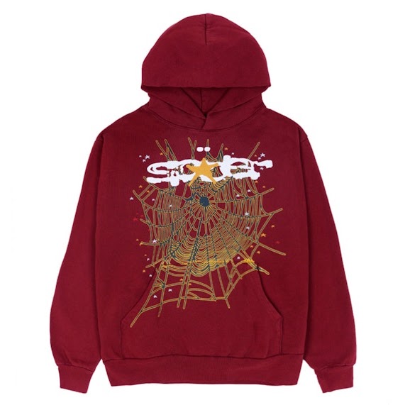 Sp5der Logo Hoodie – Maroon