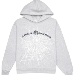 Sp5der OG Web Hoodie – Grey / White Web