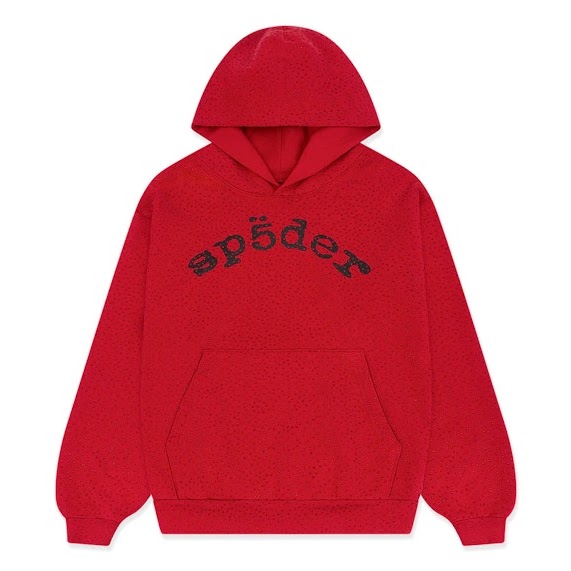 Red Sp5der Classic Logo Hoodie